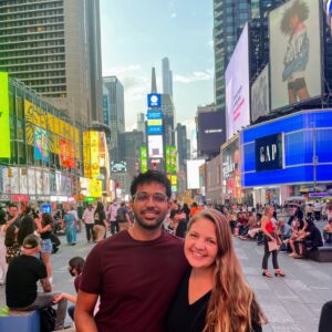 Andrea Abroad Times Square