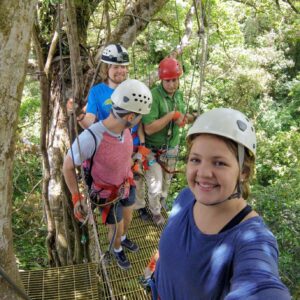 Zip lining