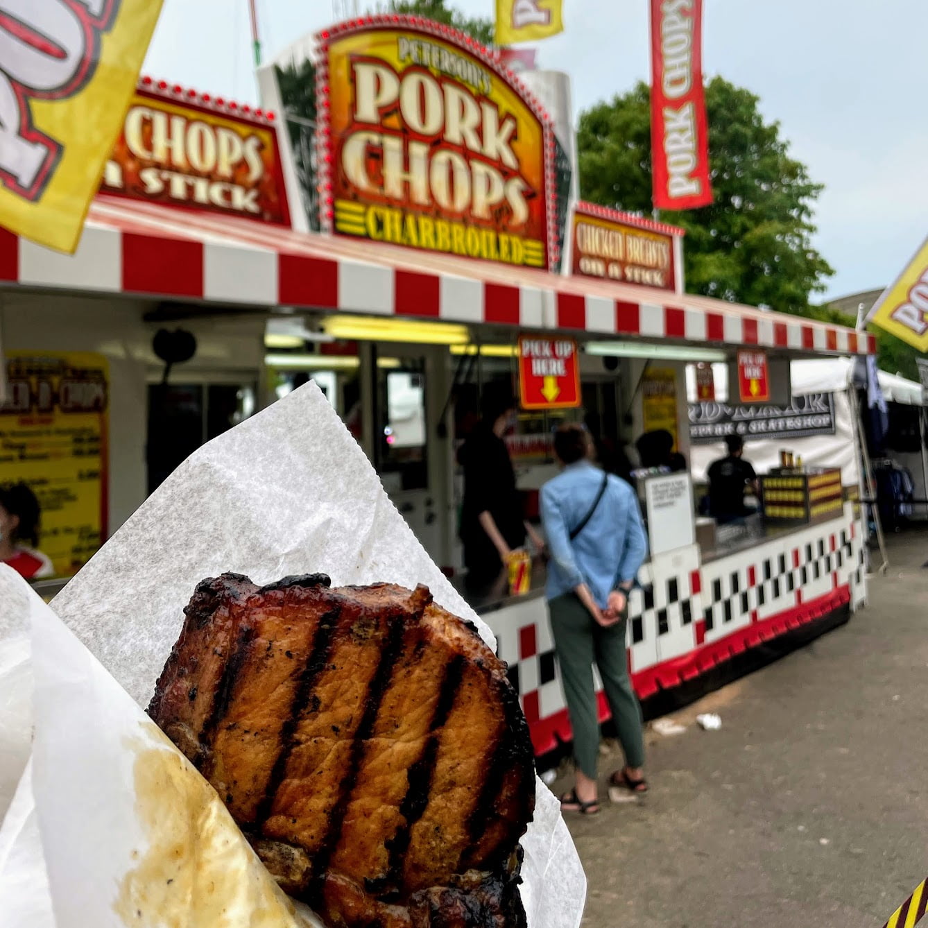 pork chop state fair Andrea abroad