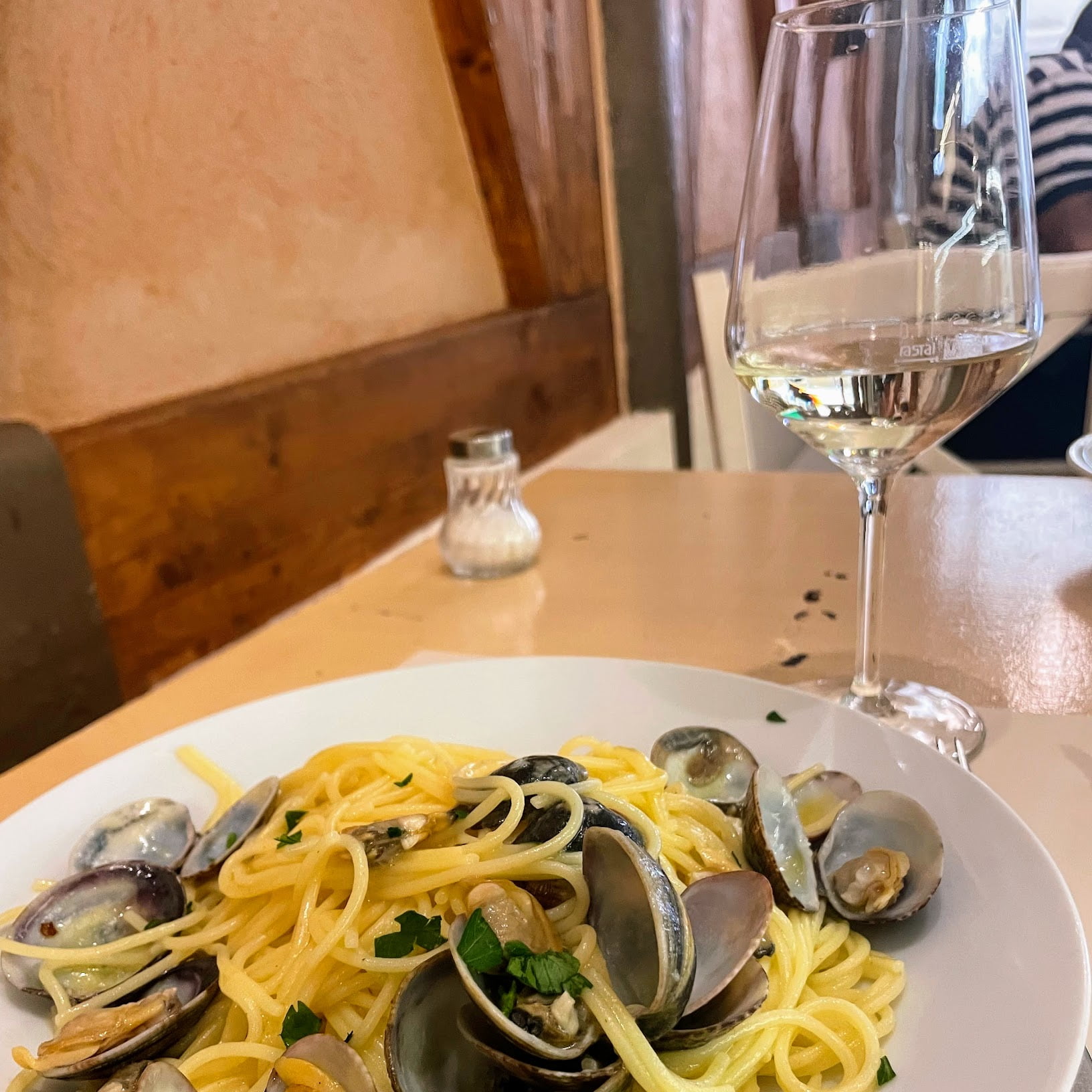 Pasta with local clams