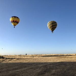 Hot air balloon ride in Napa