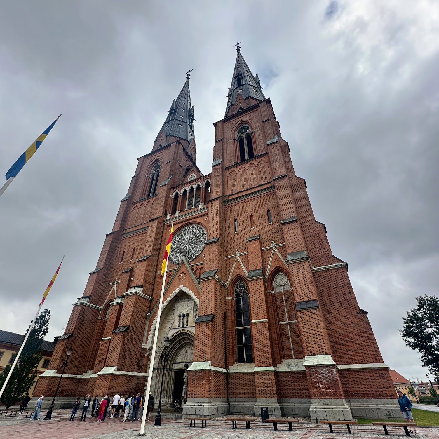 uppsala cathedral from the outside uppsala cathedral from the outside