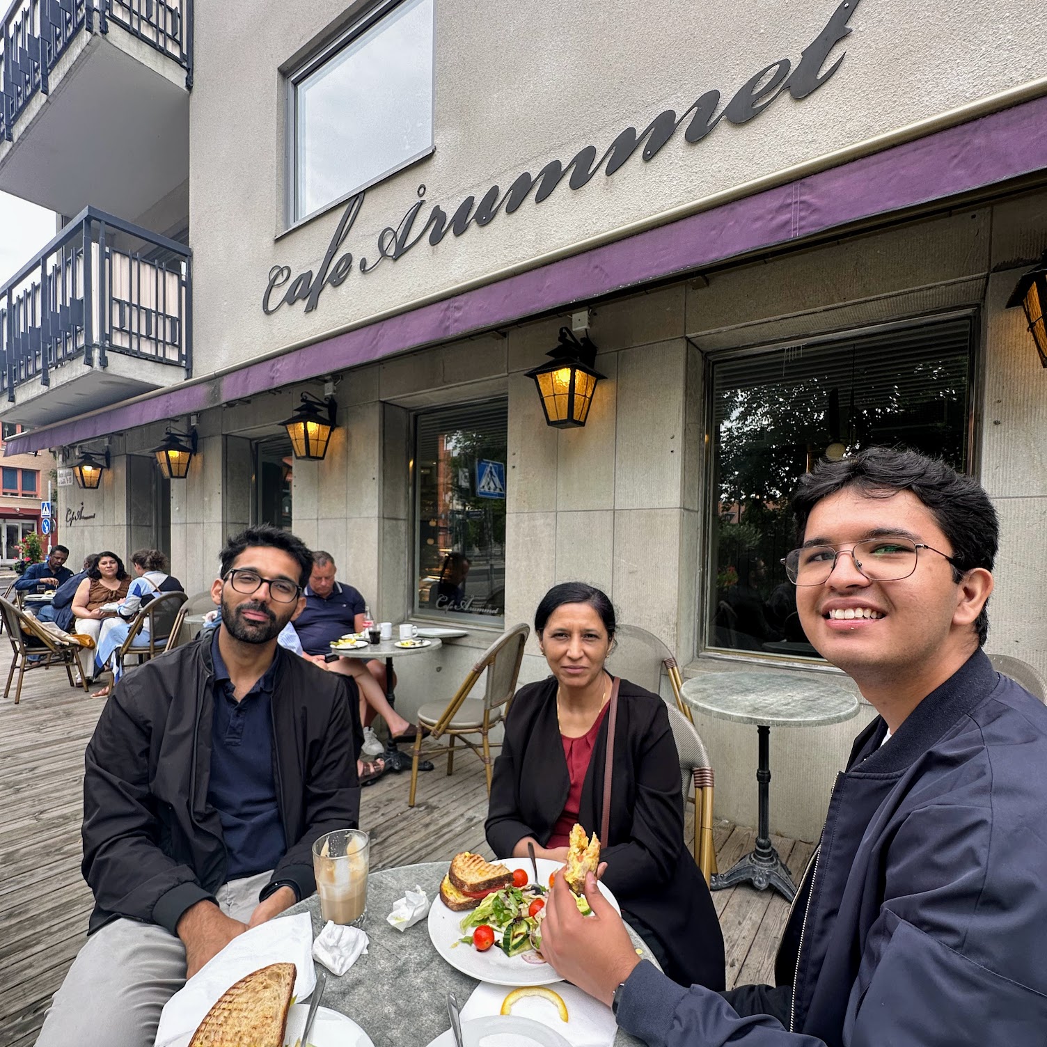 Cafe for lunch in Uppsala