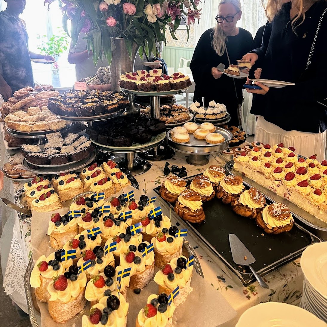 Pastries at a cafe in Vaxholm