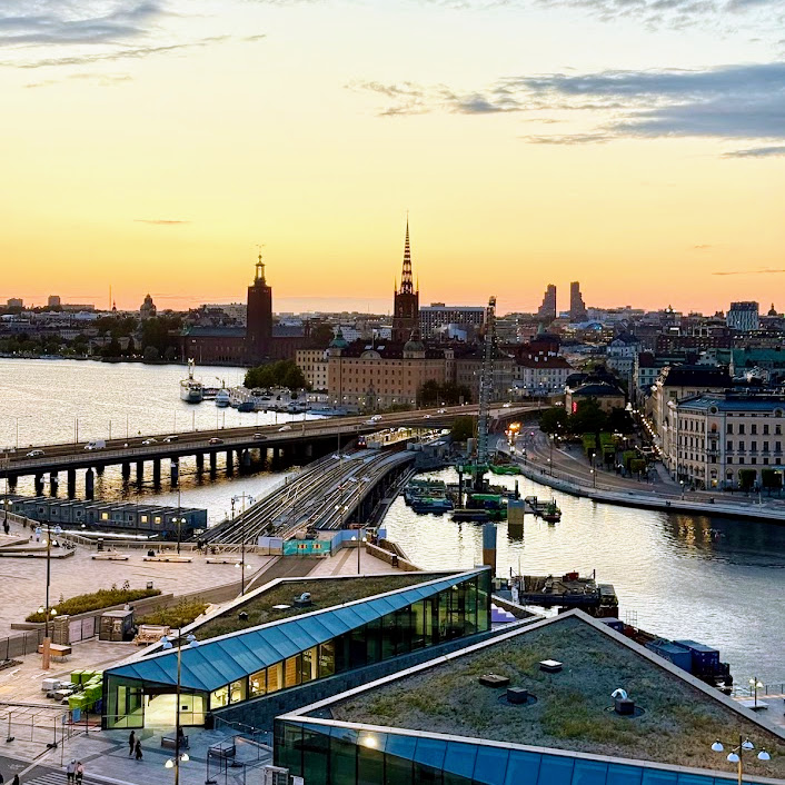 Slussen sunset elevator