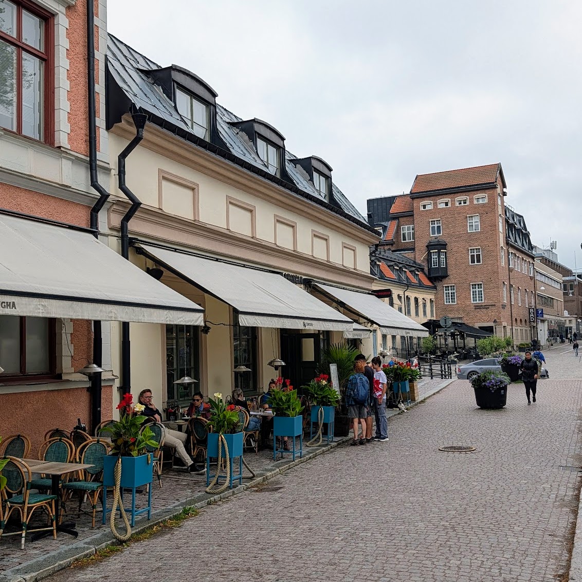 cafe in central uppsala street view