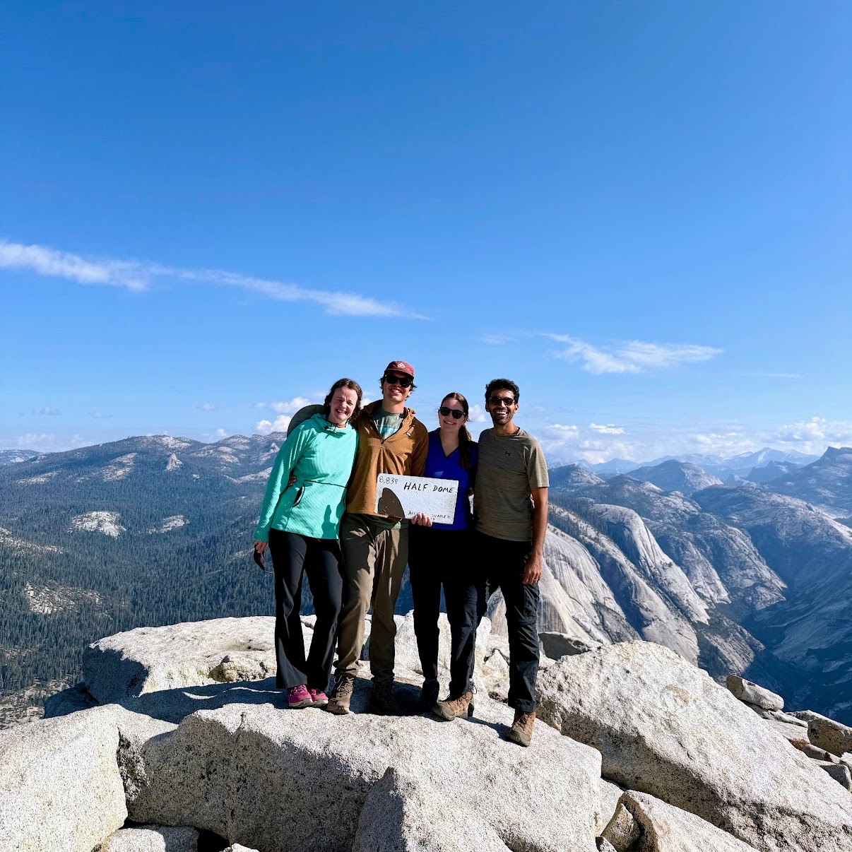 Half dome summit Half dome summit